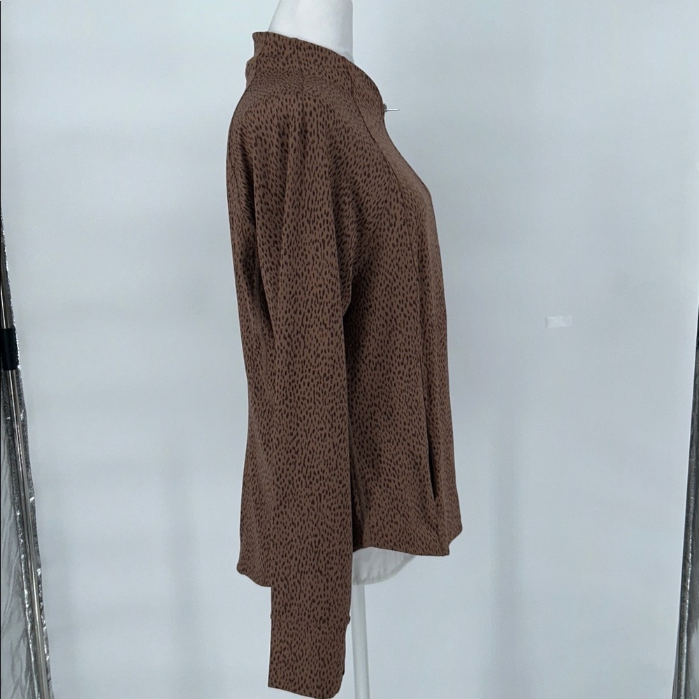 ATHLETA FULL ZIP JACKET XL BROWN - Picture 5 of 11